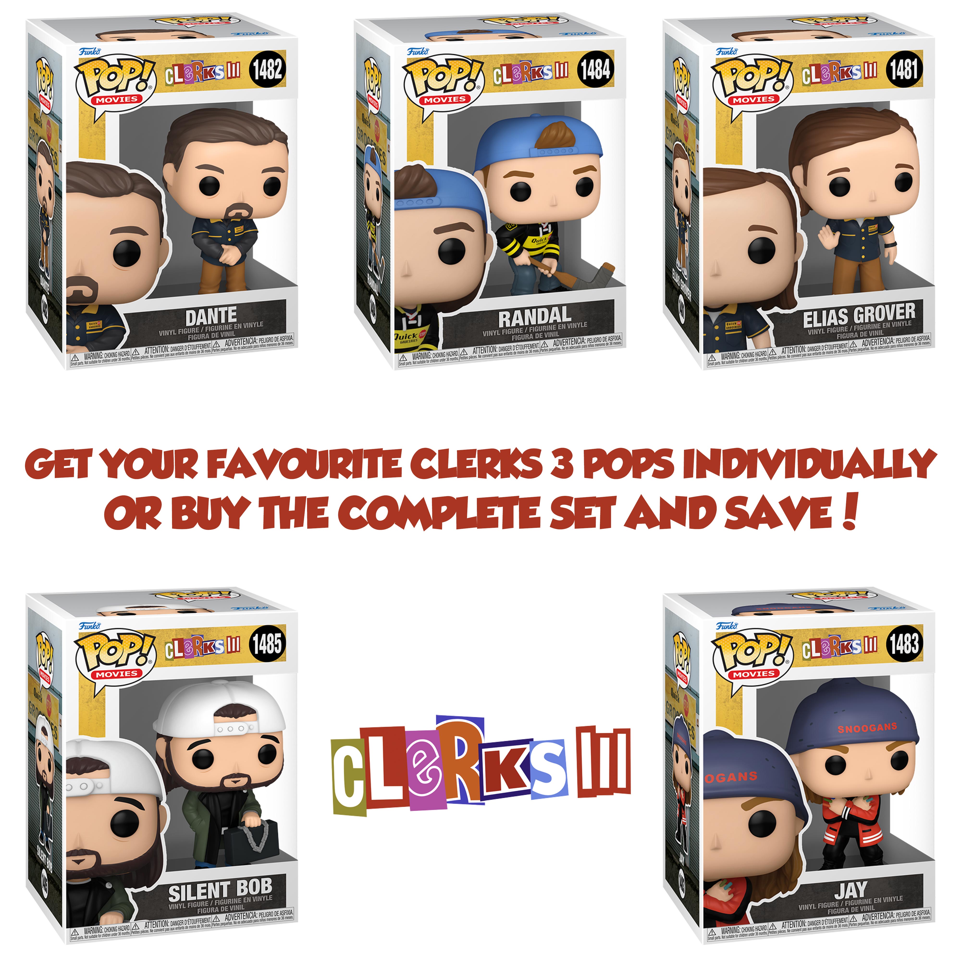 Clerks III Funko Pop! Movies Complete Set (5)