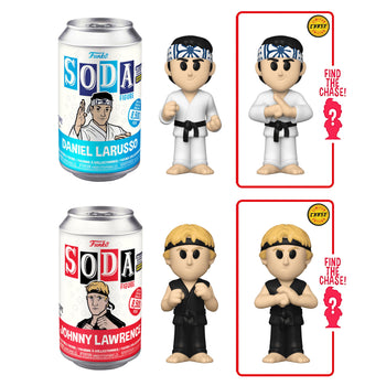 FUNKO SODA CAN - COBRA KAI SET (NYCC EXCLUSIVE) (LIMITED 8,500) USA CANS