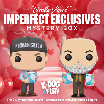 K-DOG & FISH: "GENTLY LOVED" IMPERFECT EXCLUSIVES STARTER FUNKO MYSTERY BOX