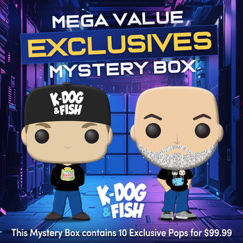 K-DOG & FISH: MEGA-VALUE EXCLUSIVES FUNKO STARTER MYSTERY BOX!