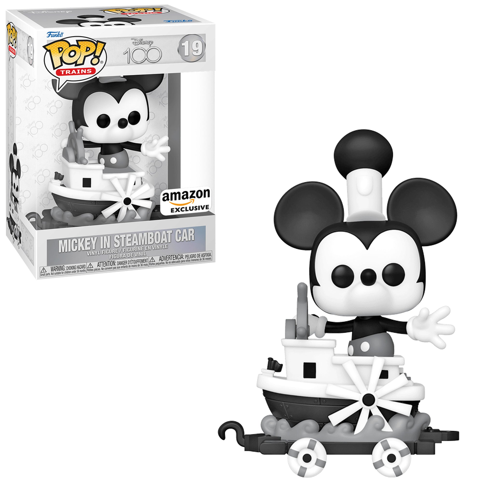 Funko Pop! Train: Disney 100 - Mickey in Steamboat Car, Mickey Mouse,   Exclusive