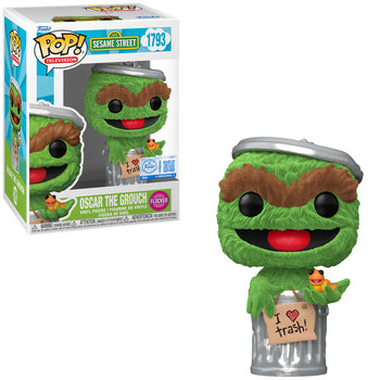 SESAME STREET: OSCAR THE GROUCH (FLOCKED) EXCLUSIVE