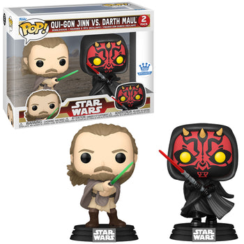 STAR WARS: PHANTOM MENACE (25TH) - QUI-GON JINN VS. DARTH MAUL (2-PACK) EXCLUSIVE