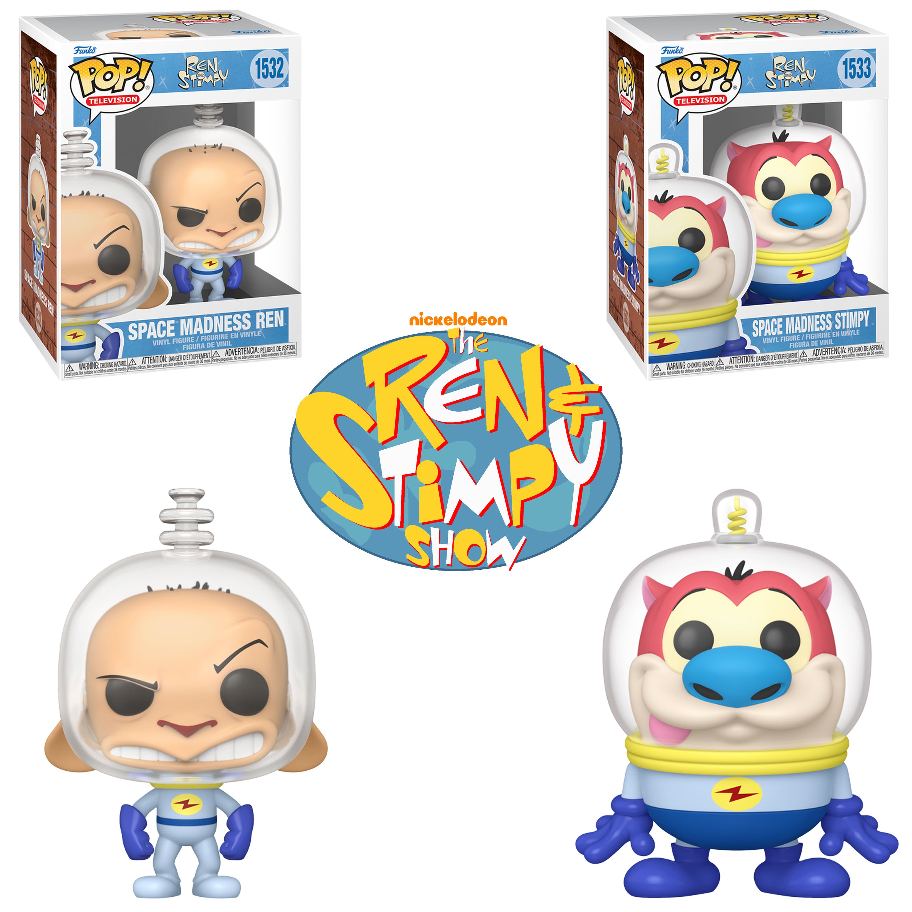REN AND STIMPY: SPACE MADNESS (SET) - K-Dog & Fish
