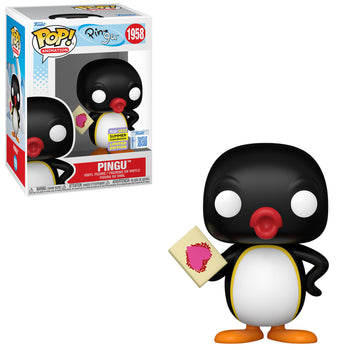 POP: ANIMATION - PINGU WITH CARD (SDCC) EXCLUSIVE