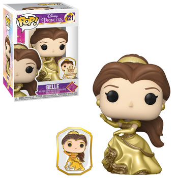 DISNEY PRINCESS - BELLE (GOLD WITH PIN) EXCLUSIVE