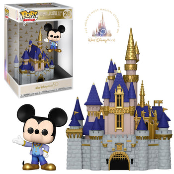 DISNEY WORLD 50TH - CINDERELLA'S CASTLE WITH MICKEY MOUSE (POP TOWN)