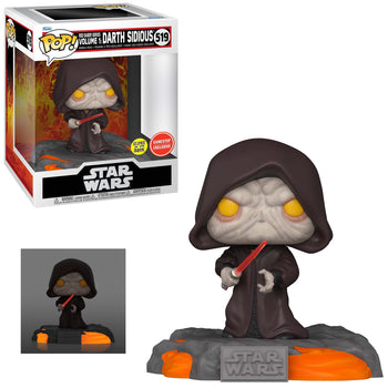 STAR WARS: RED SABER SERIES - DARTH SIDIOUS (GLOW) POP DELUXE (EXCLUSIVE)
